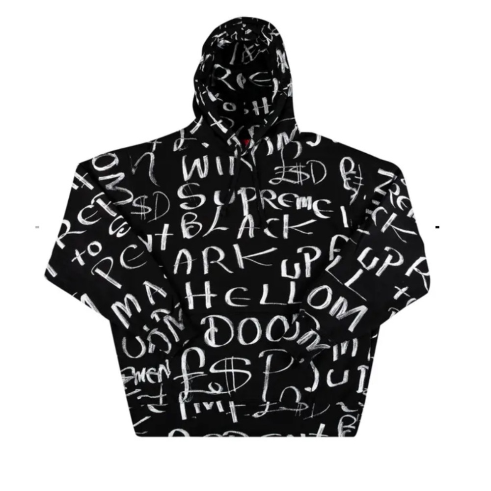 Supreme Black Ark Hooded Sweatshirt Size Large